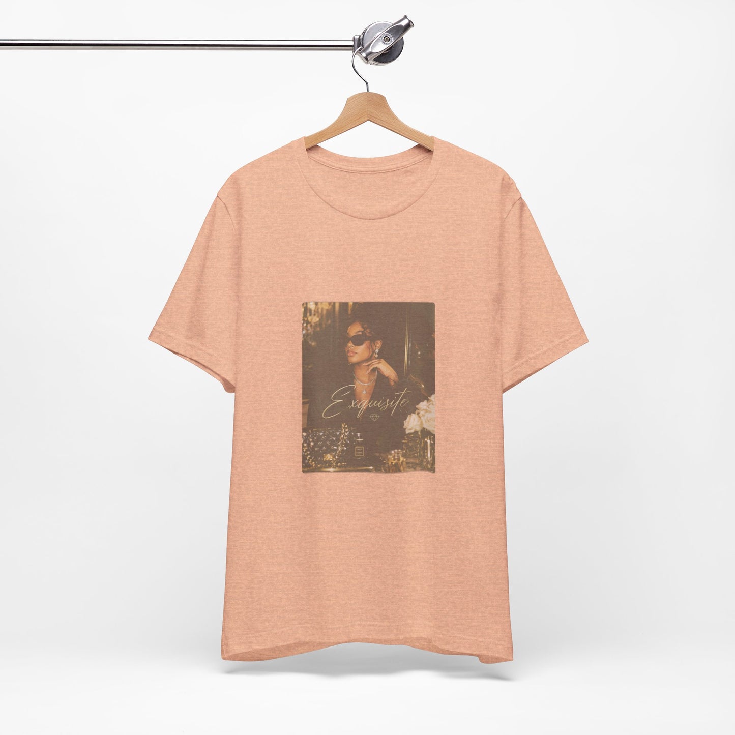 Vintage Photo Graphic Tee — Smoky Chic Portrait Shirt