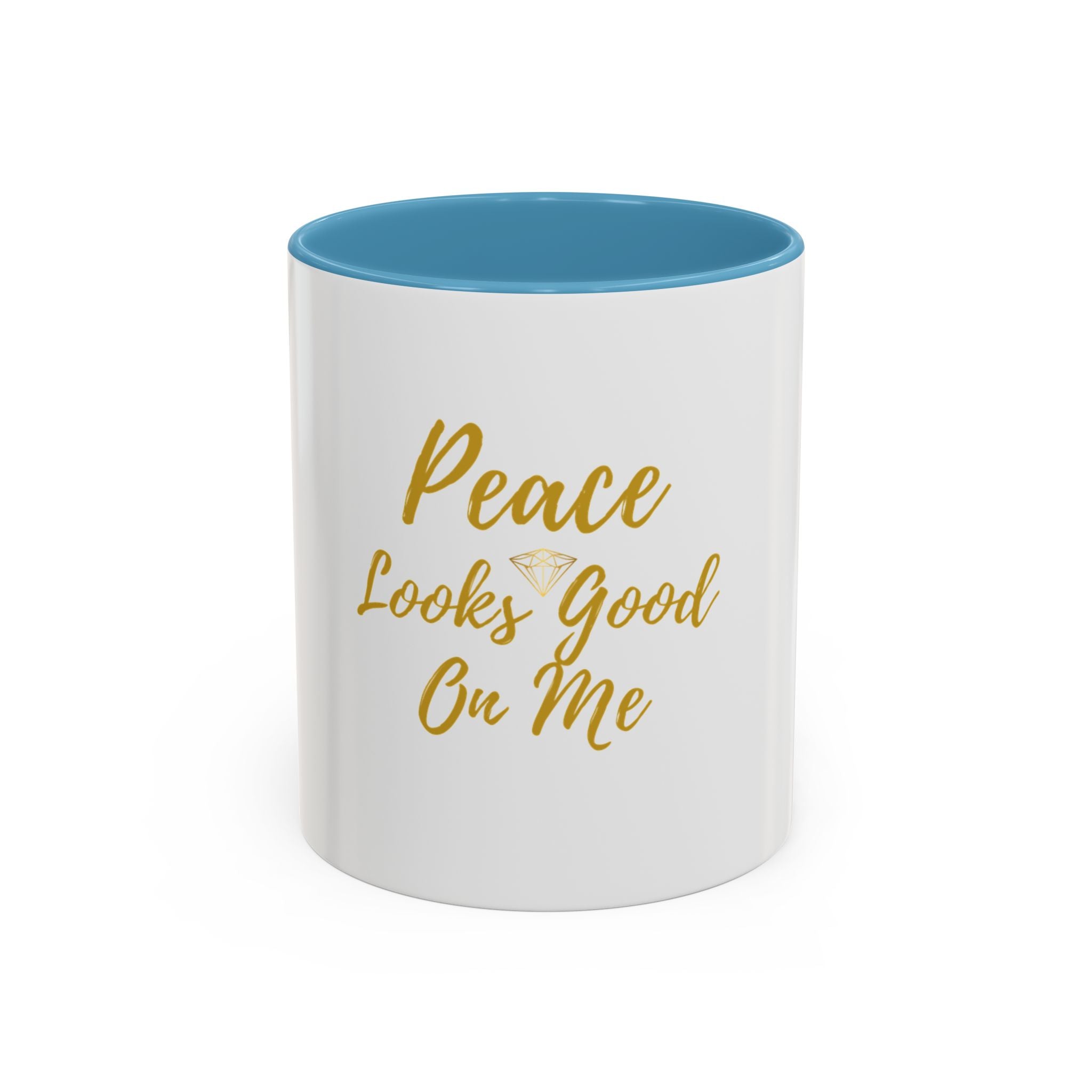 Peace Looks Good on Me Coffee Mug — Inspirational Accent Mug