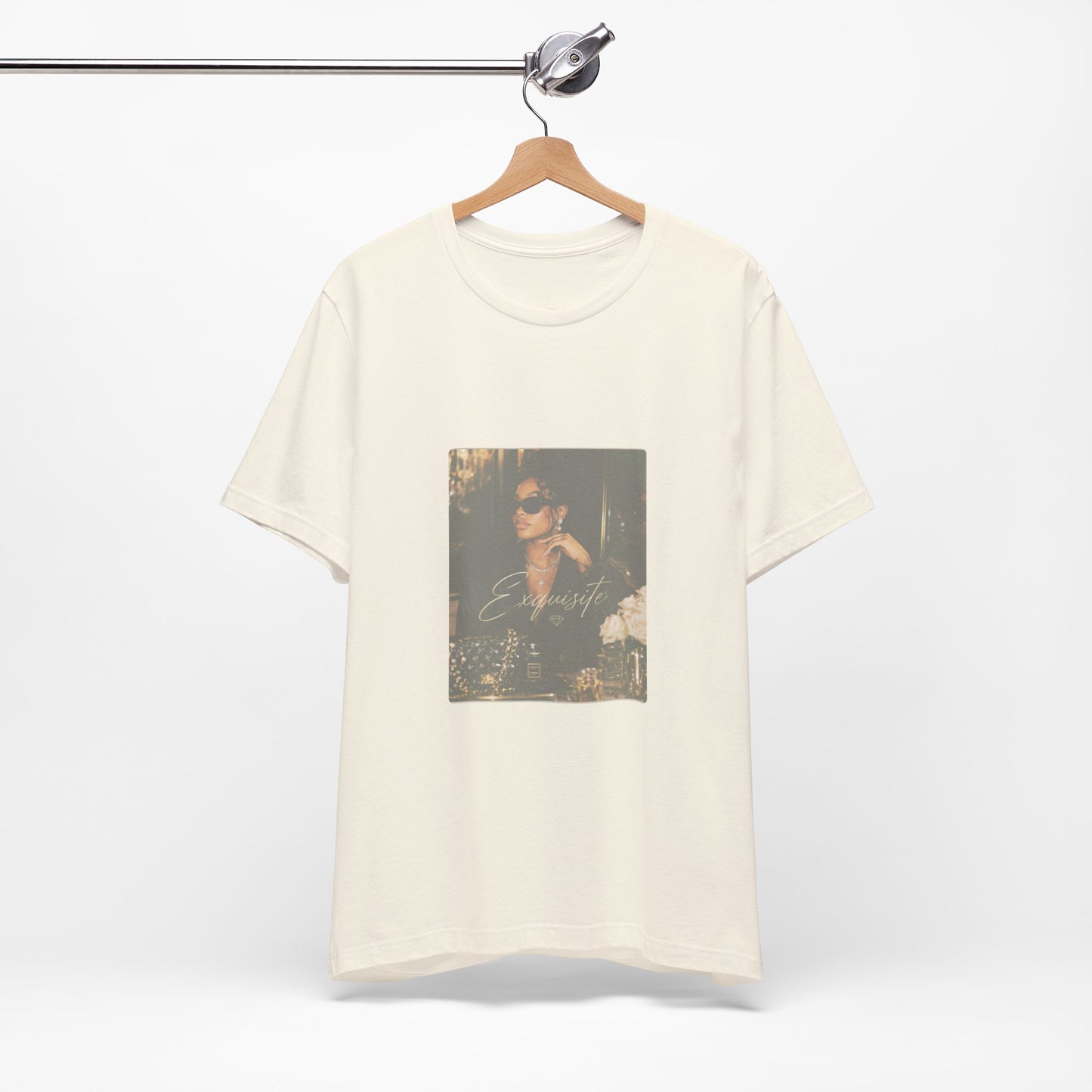 Vintage Photo Graphic Tee — Smoky Chic Portrait Shirt