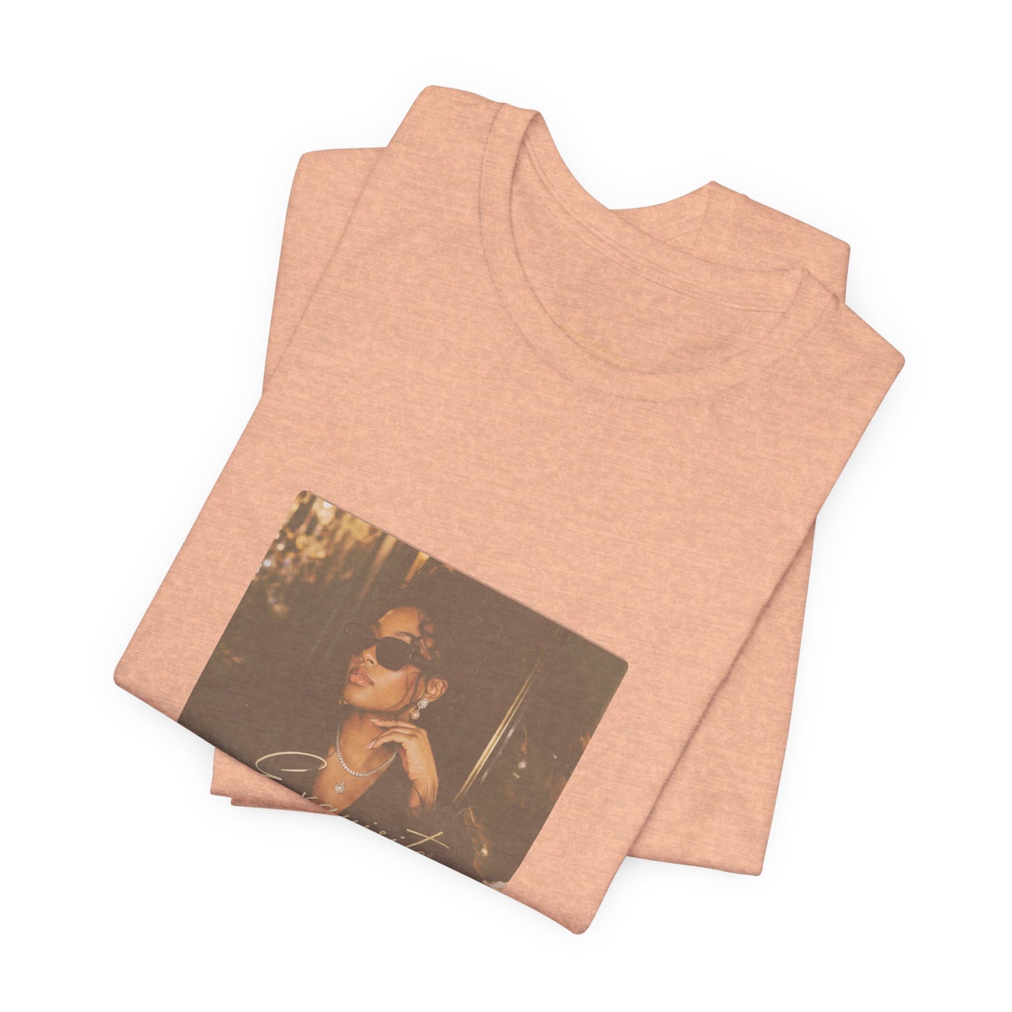 Vintage Photo Graphic Tee — Smoky Chic Portrait Shirt