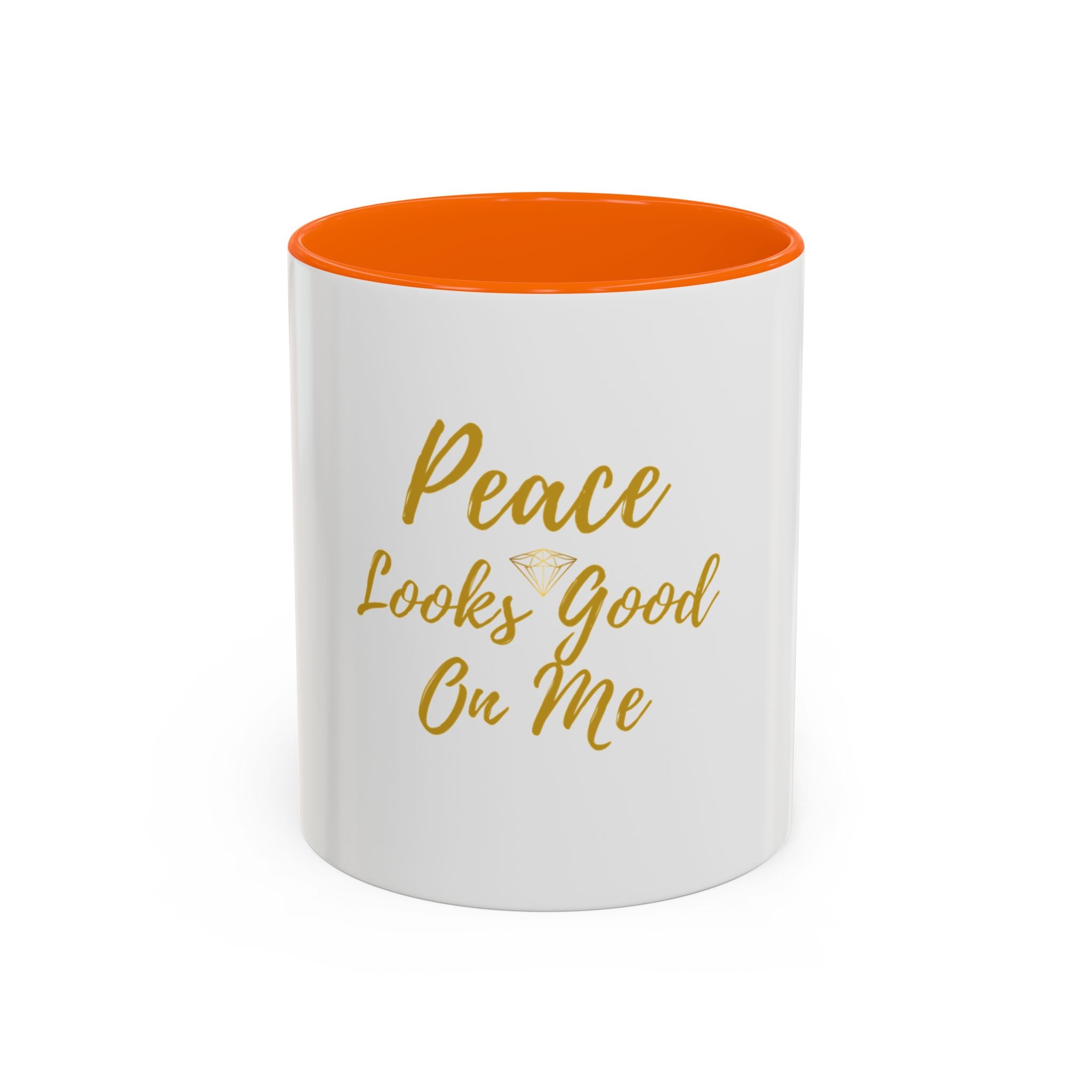 Peace Looks Good on Me Coffee Mug — Inspirational Accent Mug
