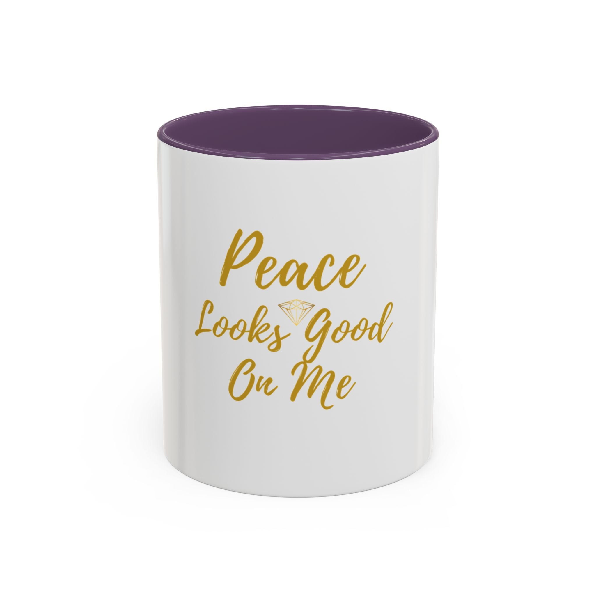 Peace Looks Good on Me Coffee Mug — Inspirational Accent Mug