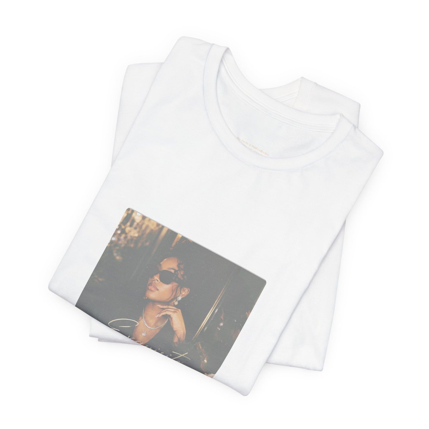 Vintage Photo Graphic Tee — Smoky Chic Portrait Shirt