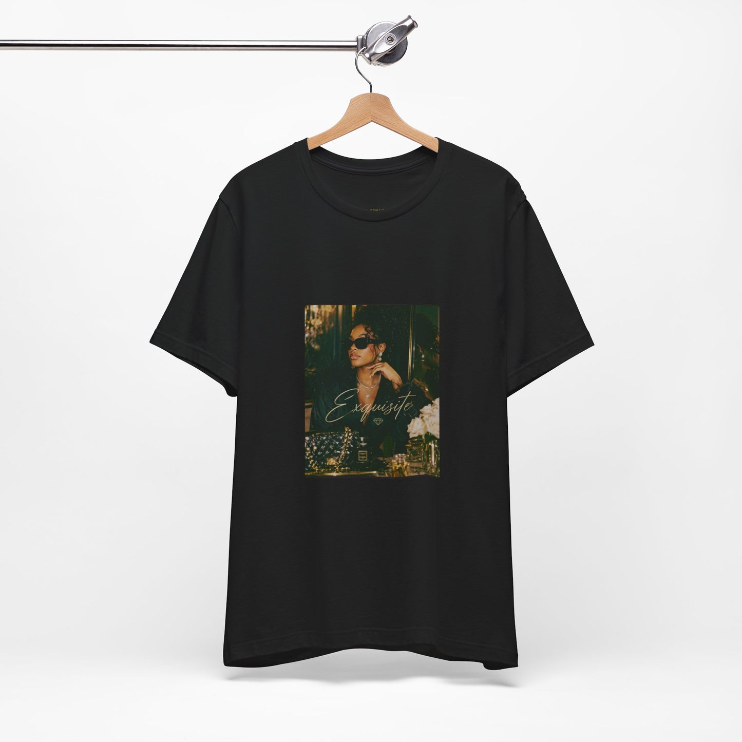Vintage Photo Graphic Tee — Smoky Chic Portrait Shirt