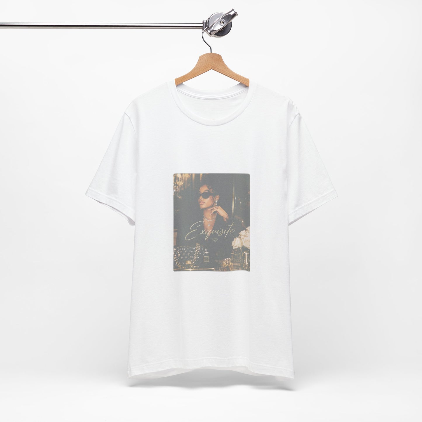 Vintage Photo Graphic Tee — Smoky Chic Portrait Shirt